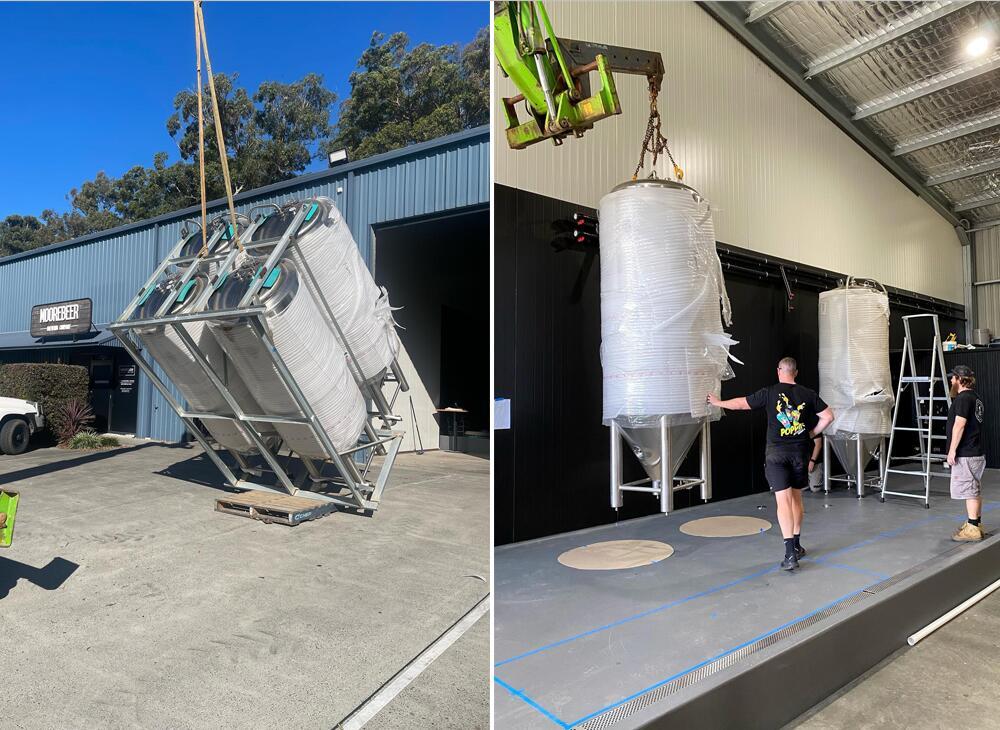 <b>1200L stainless steel slim beer fermenters in Australia</b>